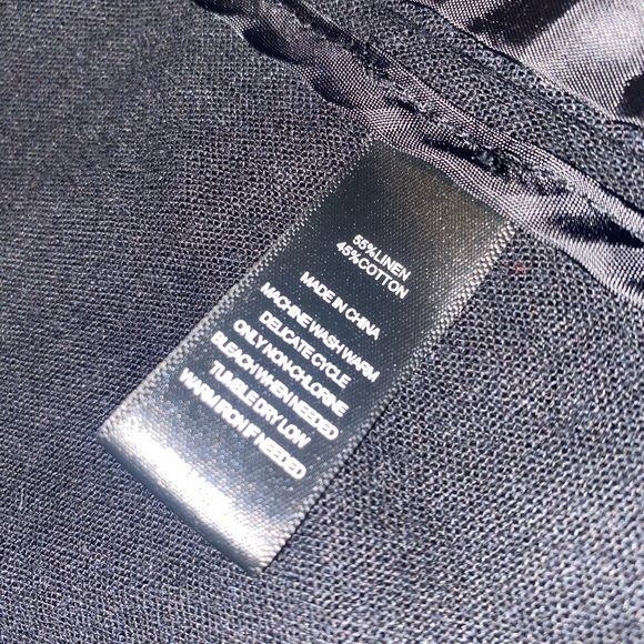 Harve Bernard Linen Blend Blazer/Sport Jacket in black - size 10 - Picture 4 of 9